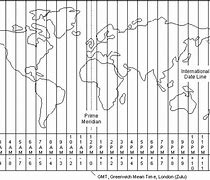 Image result for Time Zones Black and White