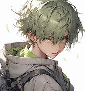 Image result for Anime Boy with Green Eyes