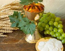 Image result for Holy Eucharist Bread and Wine