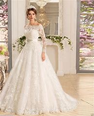 Image result for A-Line Lace Wedding Dress