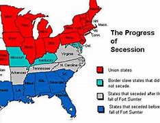 Image result for Secession Map 1861