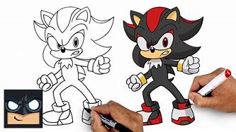 Image result for Shadow Drawing Easy Sonic