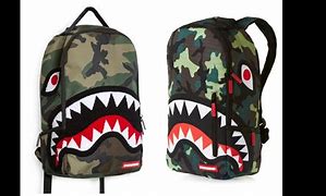 Image result for Sprayground Camo Shark Backpack