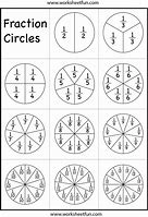 Image result for 1 10 Fraction Circles