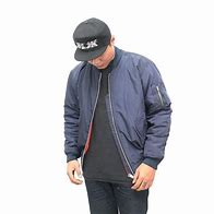 Image result for Cara Desain Jaket Bomber Biru Dongker