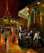 Image result for French Cafe Scenes Table