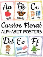 Image result for Flowery Cursive Alphabet