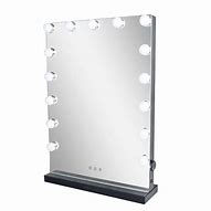 Image result for Wall Mounted Lighted Makeup Mirror