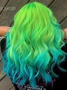 Image result for Neon Green 3D Hair