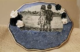 Image result for Decoupage On Wood Plaque