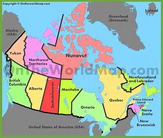 Image result for Canada Administrative Map