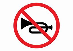 Image result for No Horn Sign Symbol