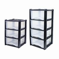 Image result for Plastic Tower Storage Drawers