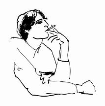 Image result for Sketched Person Sitting