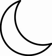 Image result for Black Crescent Moon Clip Art