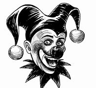 Image result for Black and White Jester Drawing