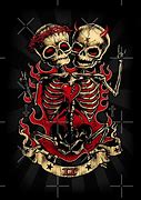 Image result for Rockabilly Skull Valentine