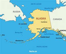 Image result for Alaska and Russia Map