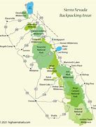 Image result for Sierra Nevada Mountain Crest Line Map