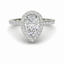 Image result for Multi Diamond Engagement Ring Pear Cut