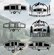 Image result for Pop Up Camper SVG