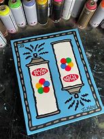 Image result for Krylon Spray Paint Can Sketch