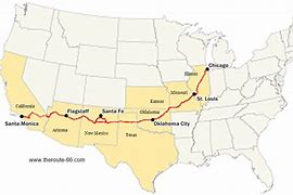 Image result for Route66map