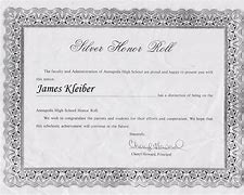 Image result for Silver Honor Roll