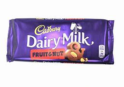 Image result for 80 Grams Fruit and Nut Cadbury