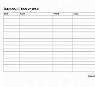 Image result for Sign Up Sheet Form