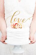 Image result for Love Wedding Cake Topper