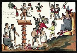 Image result for Aztec Sacrifice Art