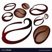 Image result for Coffee Bean BW Vector