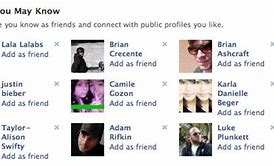 Image result for Facebook People You May Know Feature