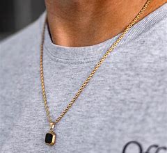 Image result for Gold G Necklace Men