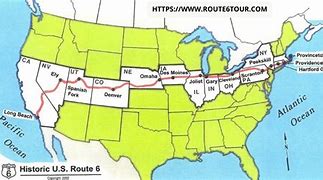 Image result for Original Route 6 Map