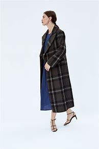 Image result for Long Plaid Coat