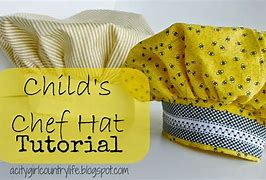 Image result for DIY Chef Hat Kids Sew Pattern