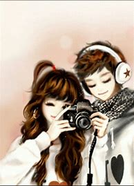 Image result for Korean Cute Anime Couple Love