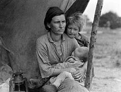 Image result for Great Depression Family in Bed