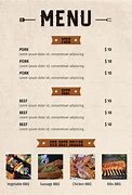 Image result for A4 Menu BBQ