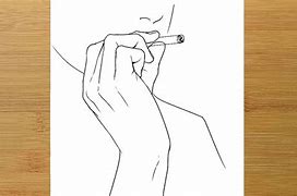 Image result for How to Draw a Person Smoking