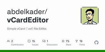 Image result for Vcard Editor