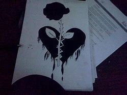 Image result for Broken Heart Black Rose Tattoo