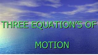 Image result for The Third Equation of Motion