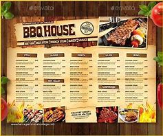 Image result for A4 Menu BBQ