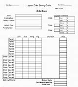 Image result for Cake Order Form Word Document