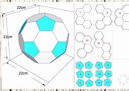 Image result for Papercraft Soccer Ball Template Small