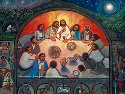 Image result for Original Last Supper Painting