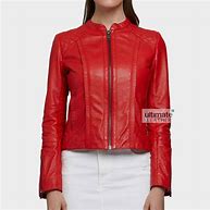 Image result for Red Sweatshirt with Black Jacket Women